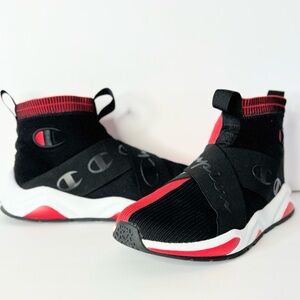 Champion Men Black and Red Sneakers